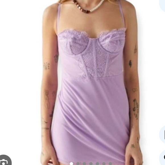 Pre-owned Lavender Lace Chemise - Picture 1 of 7